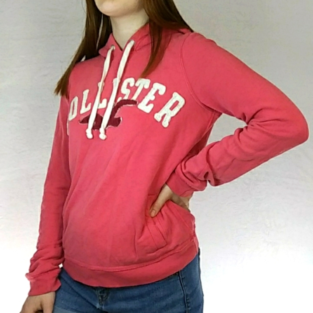 Pink Hollister jacket- size Large